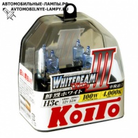 Автолампа газонаполненная Н3с 12V-55W (PK22s) (100W) 2шт. Whitebeam P0753W Koito (2шт.)