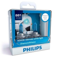 Автомобильная лампа PHILIPS DIAMOND VISION H27 881 55W (2шт.)