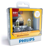 Автомобильная лампа PHILIPS WEATHER VISION H27 881 55W (2шт.)